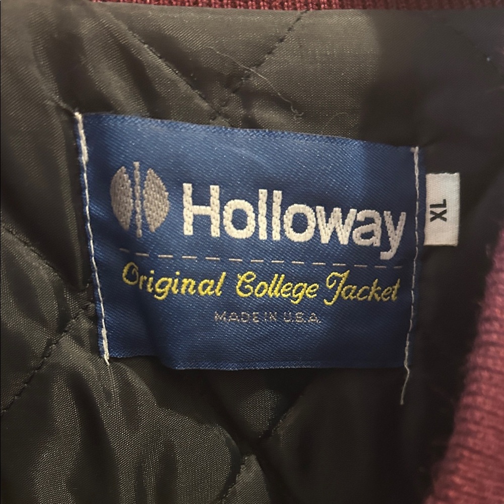 Vintage SIU Salukis Holloway Original Letterman Jacket Southern Illinois Varsity - Picture 3 of 4